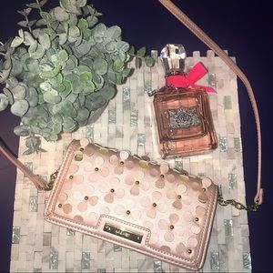 Unique Nine West Pink And Gold Shoulder Bag!